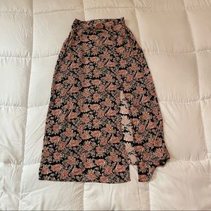 American Eagle Floral Maxi Skirt